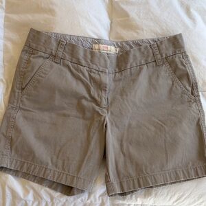 J. Crew Women's Taupe Cotton Chino Shorts